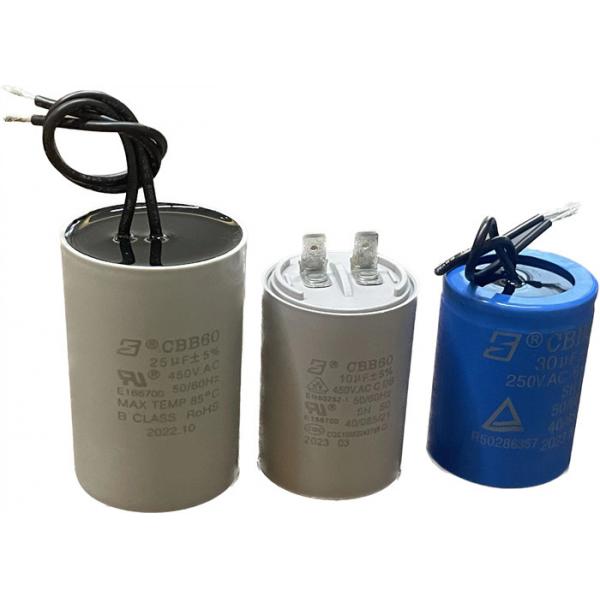 Quality CBB60 Water Pump Motor Capacitor With Flame Retardant Plastic for sale