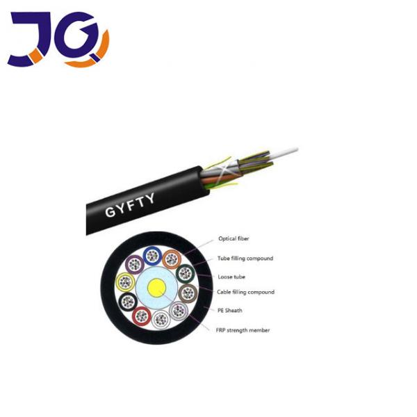 Quality OEM Overhead Single Mode GYFTY G652D Fiber Optic Cable for sale