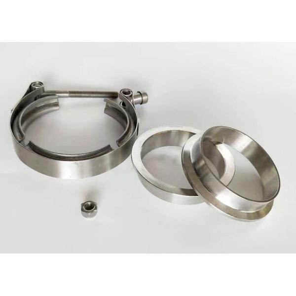 Quality Exhaust System V Bend Heavy Duty Tube Clamps Stainless Steel Spot Welded for sale