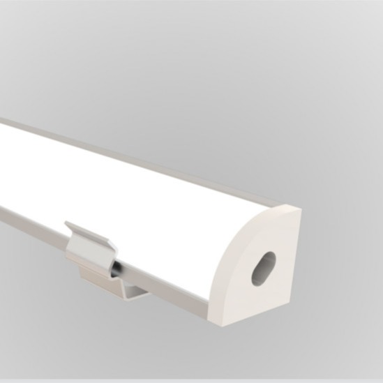 Quality Surface Mounted Small LED Corner Extrusion 8*8mm Aluminium Channel With Cover for sale