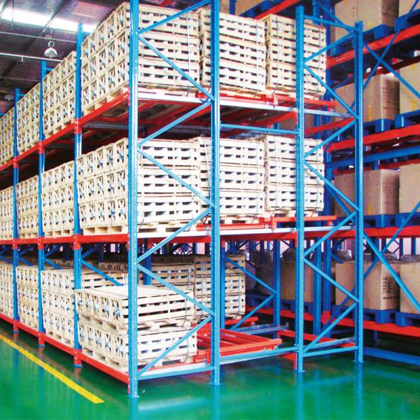 Quality Push Back Pallet Racking High Density Warehouse Storage Racking Push Back Rack for sale
