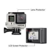 China High Transparency LCD Screen Protector + Waterproof Housing Case Lens Protective Film For GoPro Hero 4 3+ 3 factory