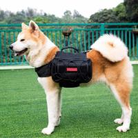 China  				Balck Advanced Version 1000d Nylon Dog Fanny Pack Heavy Duty Water-Resistant K9 Dog Pack 	         factory