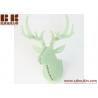 China 3D wood animal wall arts of Deer Head wall hanging animal Craft home decoration factory