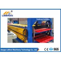 China Color Steel Tile Double Layer Roll Forming Machine Customized Profile PlC Control System for sale