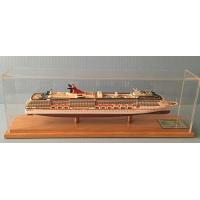 china Ivory White Carnival Cruise Miracle Ship Model With Single Piece Assembly Propeller Material