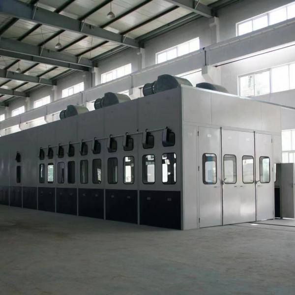 Quality 15m 380V Bus Spray Booth Truck Painting Room Eco Friendly Twater Curtain Spray Booth for sale