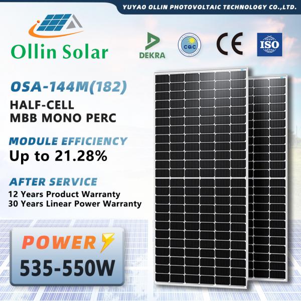 Quality INMETRO Certified 550w Solar Panels For Brazillian Market OEM Service Available for sale