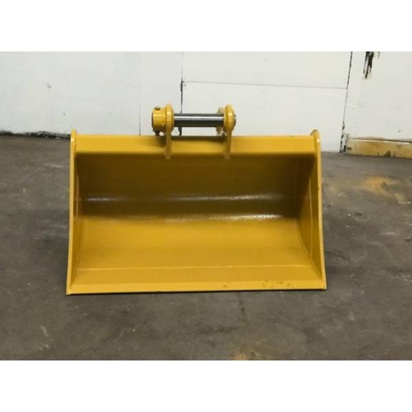 Quality Yellow Color Backhoe Ditching Bucket For High Volume Light Material Handling for sale