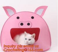 China soft felt pet house, Pet Beds &amp; Accessories, Felt pet house, Felt cats pet bed, felt pet house for dog or cats factory
