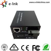Quality Single Fiber Optic Media Converter , Ethernet Fiber Media Converter 48VDC Power Input for sale
