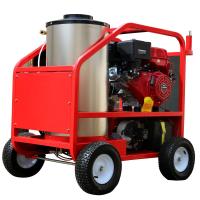 China Red Diesel Industrial Hot Water Pressure Washer / Hot Steam Pressure Washer factory