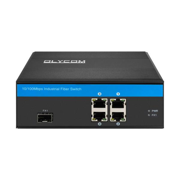Quality Metal Casing 5 Port Industrial Ethernet Switch ，10/100 Mbps Rugged Poe Switch for sale