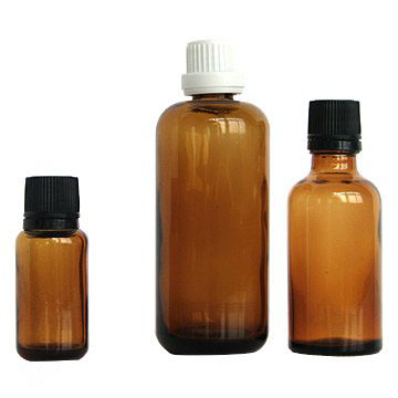 Quality Amber Colored Essential Oil Glass Bottles 100ml 30ml 10ml with Cap Dropper for sale