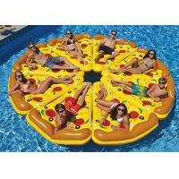 China Inflatable Pizza Giant Pool Float Mattress Water Party Swimming Beach Bed Sunbathe Mat factory