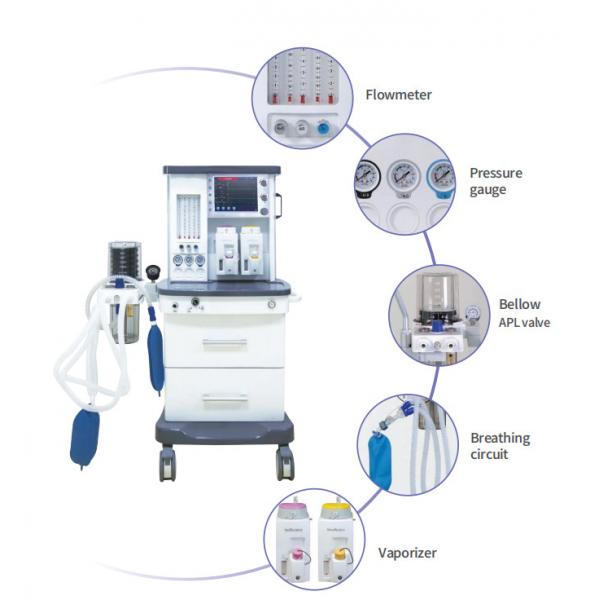 Quality O2 N2O AIR Anesthesia Ventilator Machine S6100A Anesthesia Equipment for sale