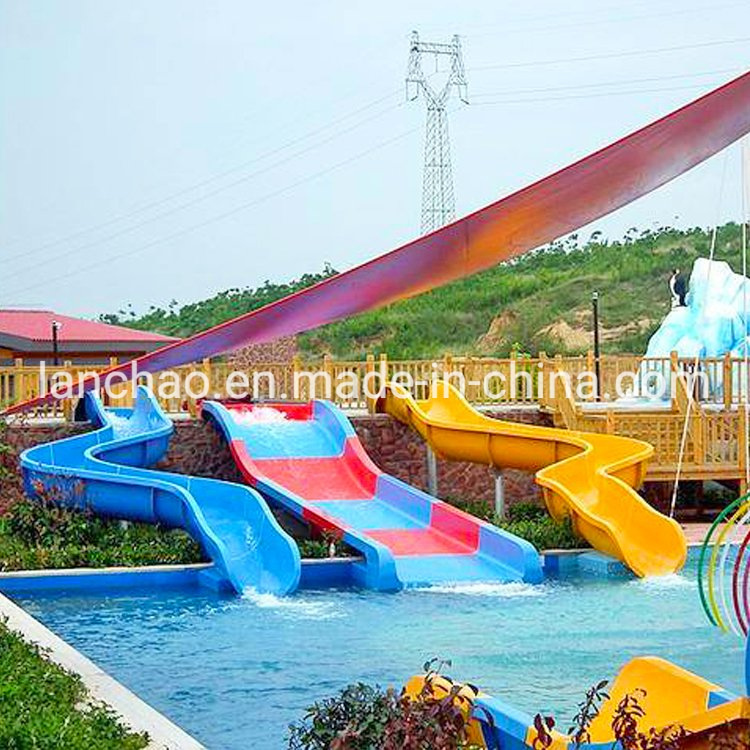 Kids Water Park Playground Fiberglass Water Slide Tube