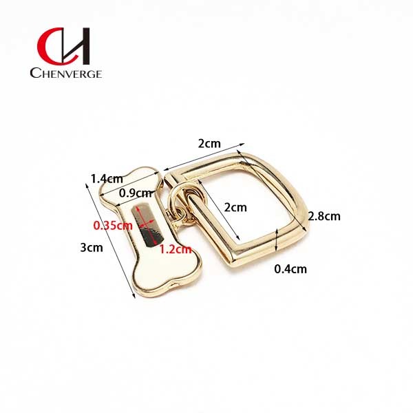 Quality OEM D Type Buckle Metal Garment Accessories Anticorrosive For Pet Collar for sale