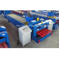 Quality Custom Roof Panel Glazed Tile Roll Forming Machine / Metal Sheet Making Machine for sale