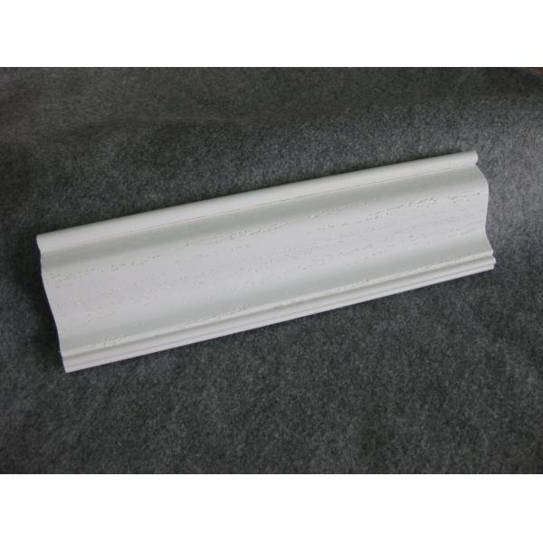 Quality Embossed Foam PVC Skirting Board / Chair Rail 15mm Thickness Moisture Proof for sale