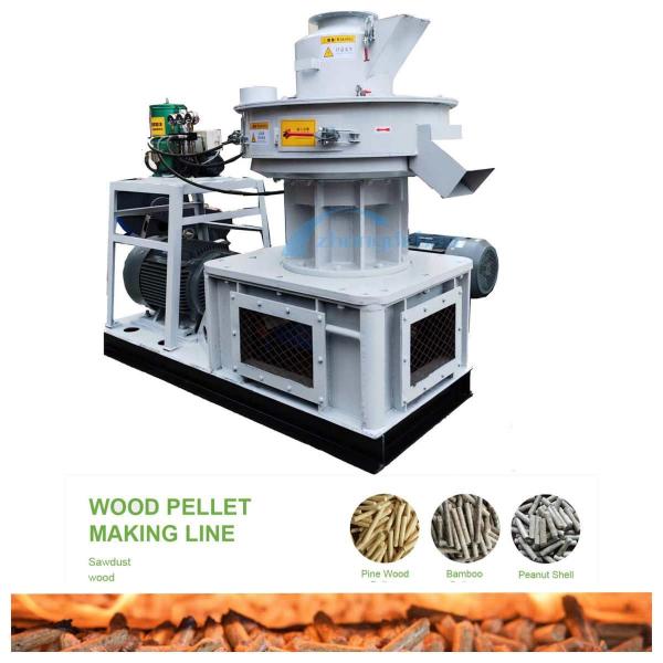 Quality 450 Model Wood Pellet Mill Machine 1000kg/H Vertical Ring Die Pellet Mill Biomass for sale