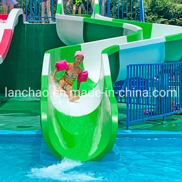 Quality Kids Water Park Playground Fiberglass Water Slide With Tube Hot DIP Galvanizing for sale