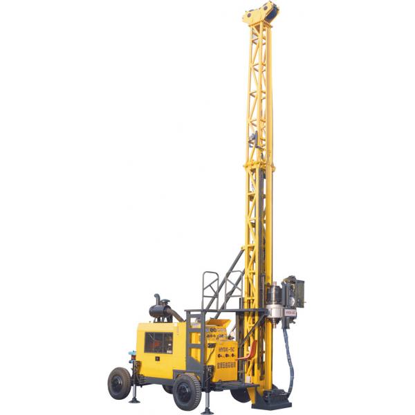 Quality HWL Drilling Depth 1000m Wheel Trailer Hydraulic Core Drilling Machine for sale