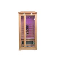 China 1 Person Home Corner Infrared Sauna Cabin Canada Hemlock Indoor factory