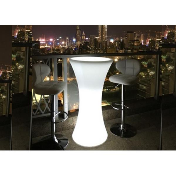 Quality High Round Cocktail Table Furniture Set with Colorful  Lighting for sale