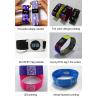 China Elastic Fabric RFID NFC Bracelet , Stretch Woven RFID Wristband Reusable 213 factory