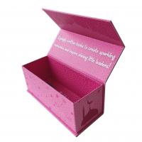 Quality Luxury Printed Pink Rigid Cardboard Gift Box With Magnetic Closure for sale