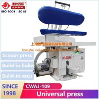 China Laundry manual dry steam press press Cloth Machine big buck build-in steam boiler & vacuum unit factory