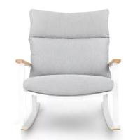 China Metal Frame Folding Chair Sun Lounger 62X56.5X83cm Patio Rocking Chair factory