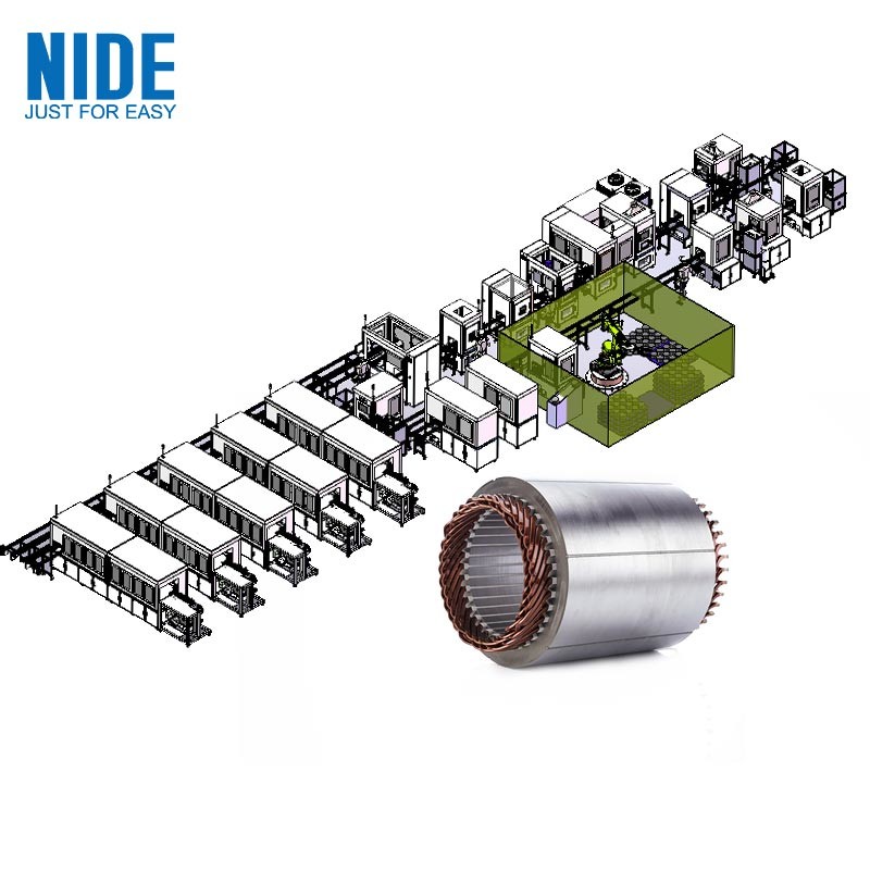 China Hairpin Flat Wire Motor Stator Production Line For New Energy Vehicle factory