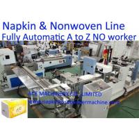 Quality Automated Two Colors Printing 1/6 tallfold Napkin Production Line for sale