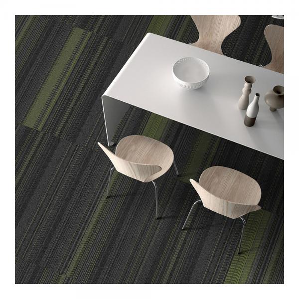 Quality Long Nylon Carpet Tiles 10x40 Inch Grey With Some Color Line for sale