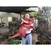 China Red Baby Customization Dino Hand Puppet For Amusement Park factory
