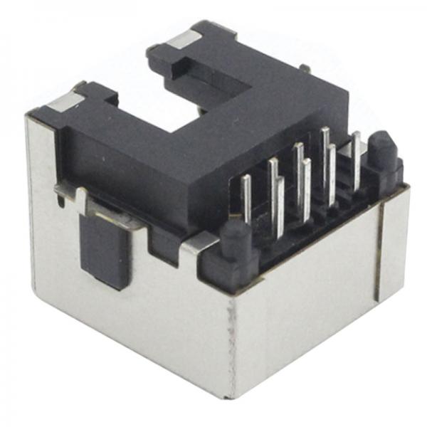 Quality 90 Degree RJ45 Female Adapter With Sink Plate 8.6 Single Port Shielding On for sale