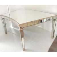 China Curved Tempered Glass Dining Table , Contemporary Glass Dining Table For Events for sale