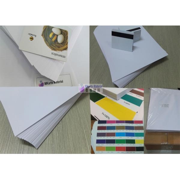 Quality White Single Sided Digital Printing PVC Sheets Superior Aging Resistance for sale