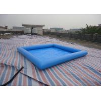 China Square PVC blue Inflatable Water Pool / Water Pool For Kids Fun 32cm Depth factory