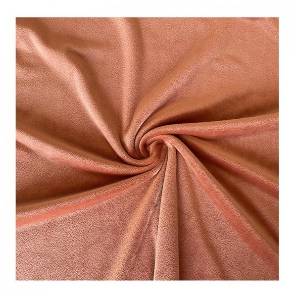 Quality Spandex Polyester Solid Color Super Soft Fabric Coral Red Double Side for sale