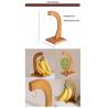 China Premium Organic Wooden Racks And Holders Bamboo Banana Hanger For Kitchen Tool factory