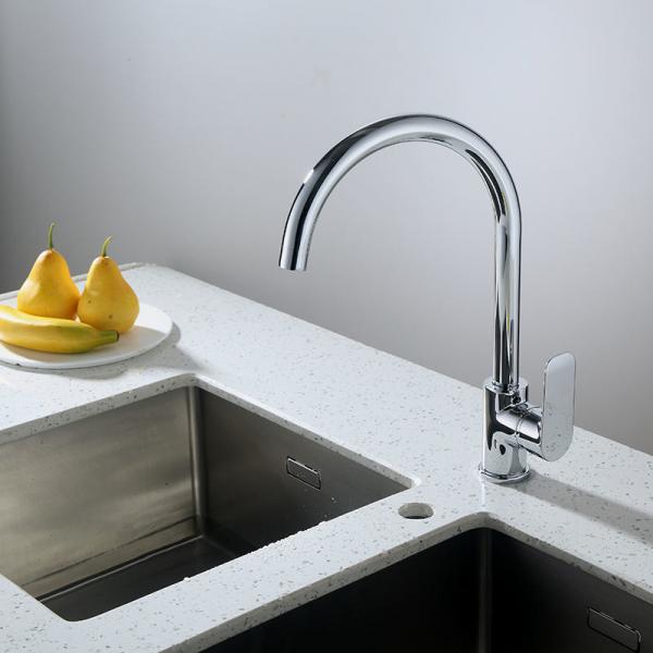 Quality Ceramic Cartridge Kitchen Sink Mixer Tap 360 Swivel Spout Kitchen Tap for sale