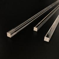 China Optical Fused Silica Rods End Face Polishing Square Quartz Rod factory