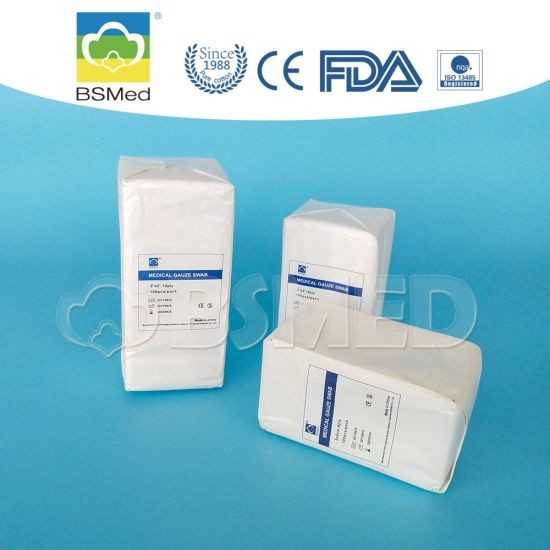 Quality First Aid Soft Medical Gauze Swabs High Absorbency For Wound Dressing for sale