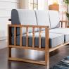 China Northern Europe Solid Wood Frame With Seating Cushion Modern Furniture Sofa factory