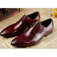 Quality Genuine Leather Men'S Wedding Dress Shoes Formal Business Shoes With Black for sale