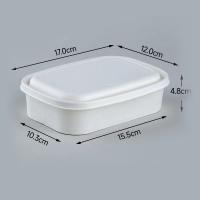 China Disposable Paper Square Bowls , 500ml Heatable Kraft Paper Bowls With Lids factory