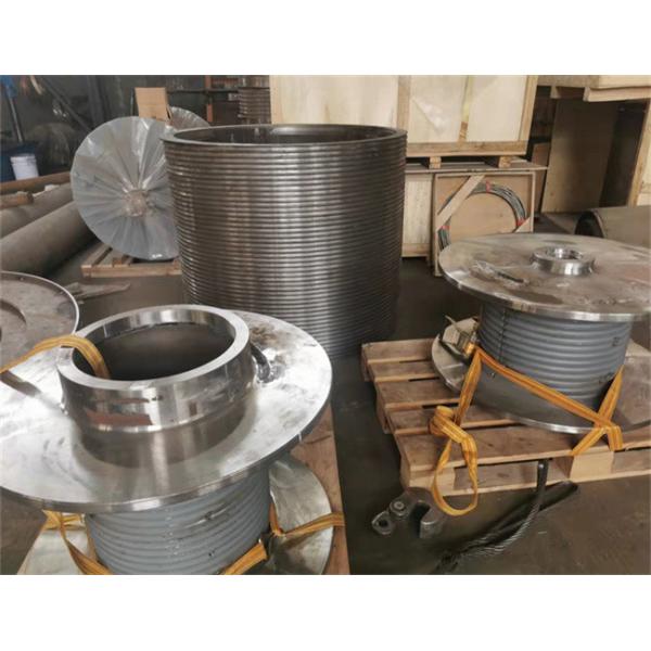 Quality Split Half Alloy Steel Drum Sleeves With Lebus Grooving For Electirc Winch for sale